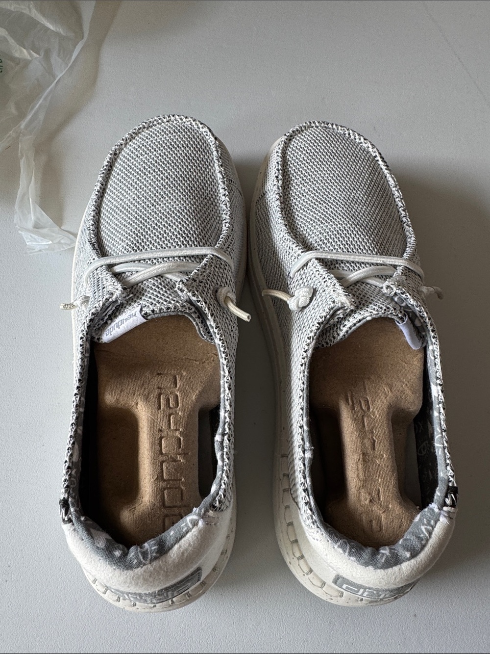 Hey Dude Kids Slip-On Sneakers in Light Gray